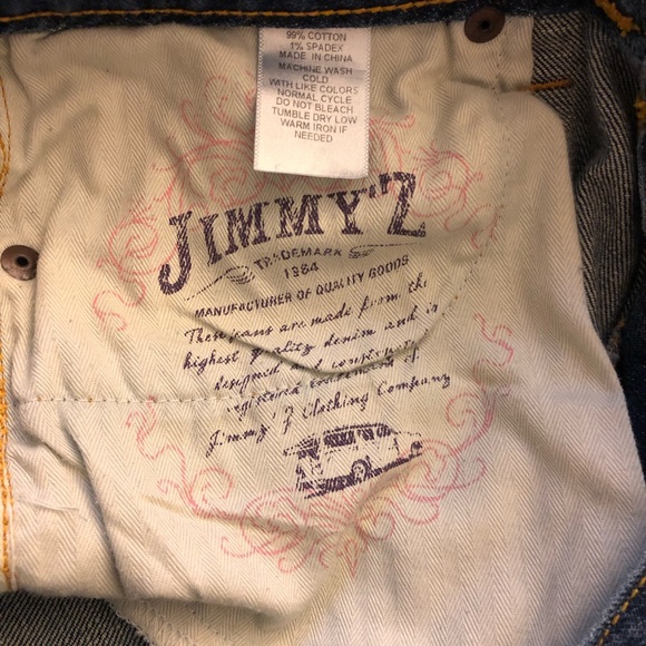 Juniors/WMS JimmyZ Denim Shorts Size 9/10R. - Picture 5 of 6